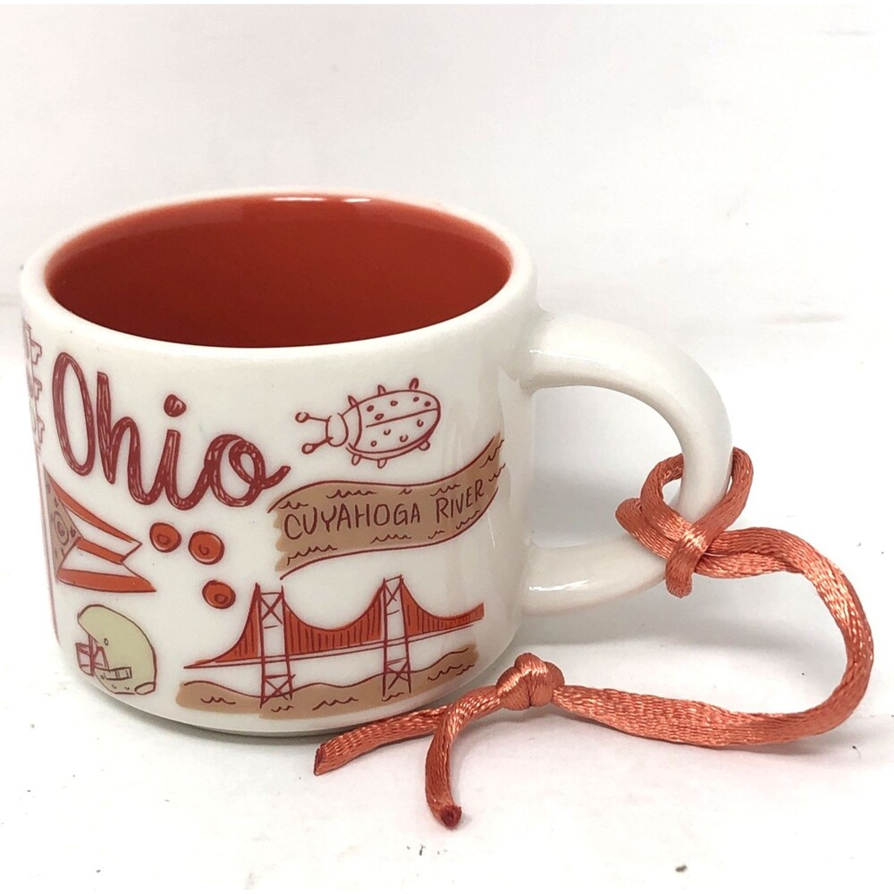 Starbucks OHIO Been There Series Mini Mug Ornament 2023 2 Fl Oz Collectible